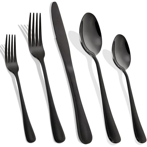 30pcs Dinnerware Set Food Grade Stainless Steel Cutlery Rainbow Silverware Set